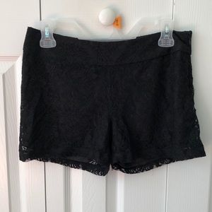 Black Lace Shorts